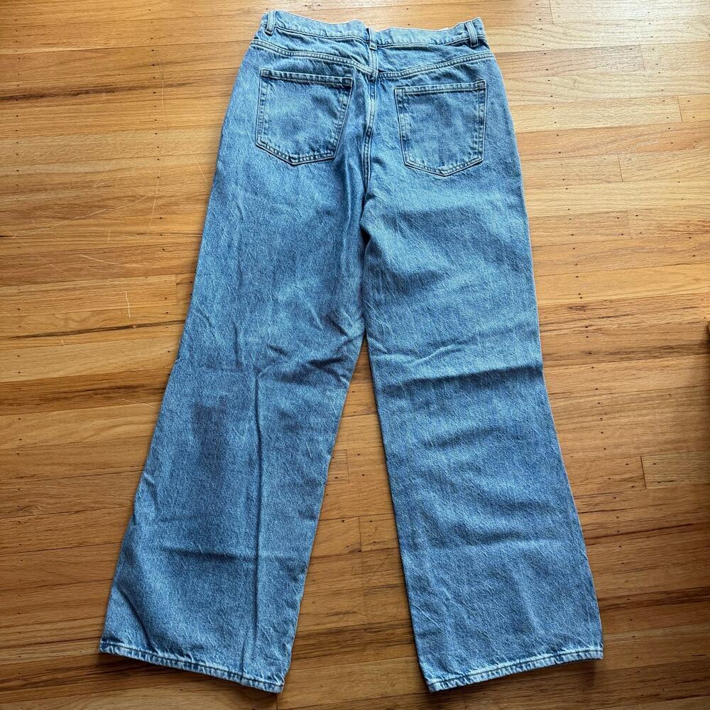 Pacsun Baggy Jean Wide Leg Distressed Denim Size 30 90's Retro High Rise Grunge - Picture 8 of 14